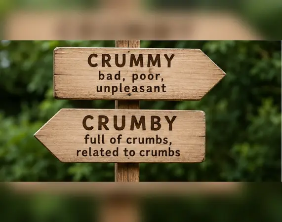 Crumby Means Full of or Related to Crumbs