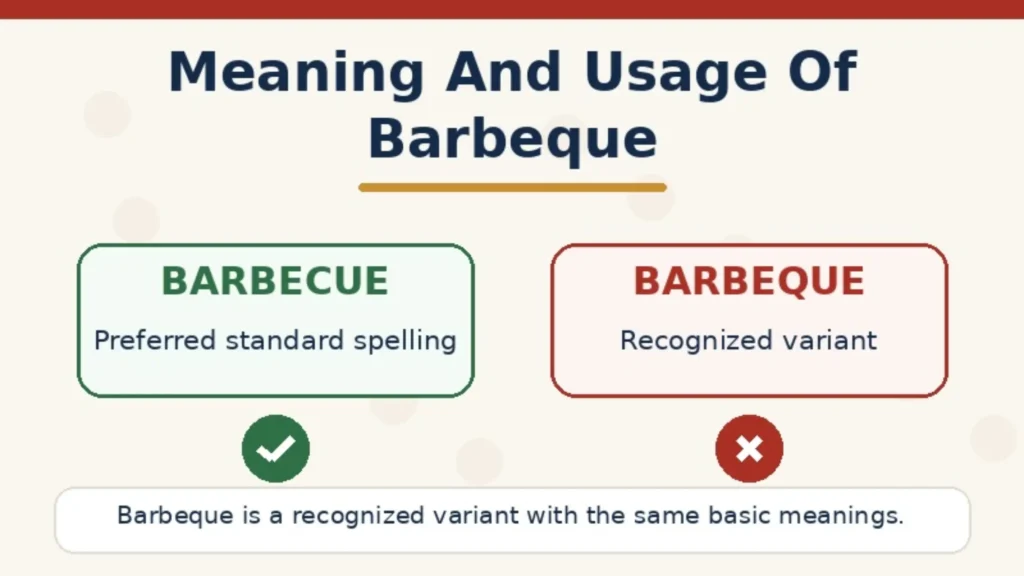 Meaning And Usage Of Barbeque