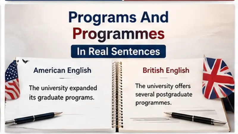 Programs And Programmes In Real Sentences