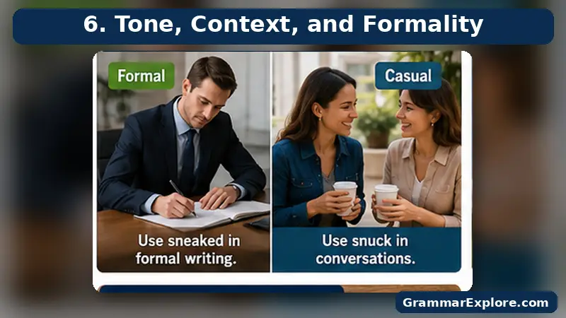 tone context and formality