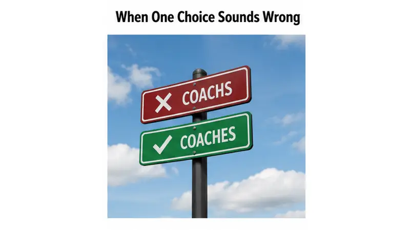 when one choice sounds wrong