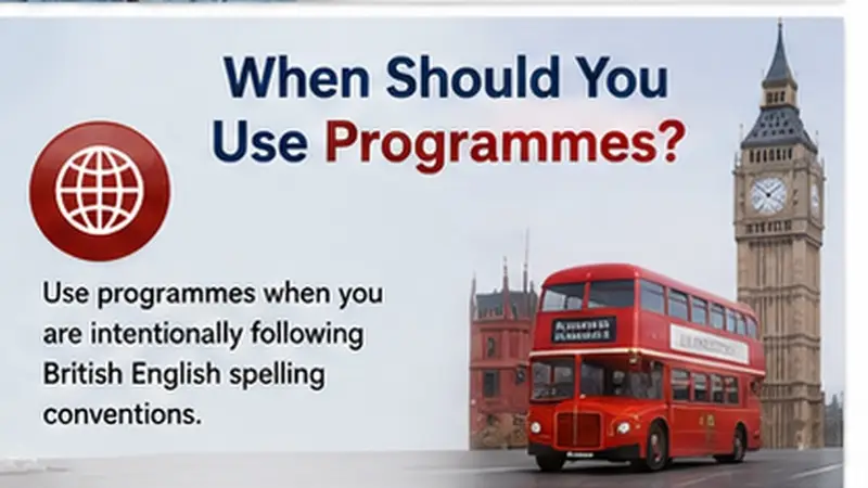 When Should You Use Programmes?