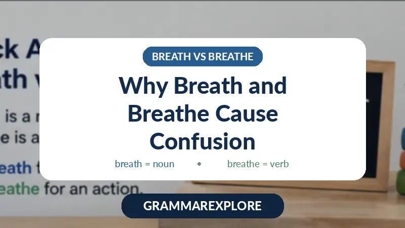 Why Breath and Breathe Cause Confusion