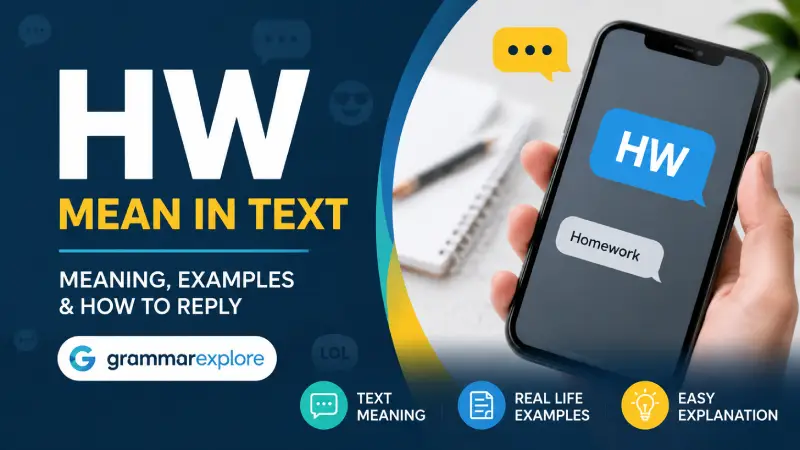 HW Meaning in Text: What Does HW Mean in Texting?