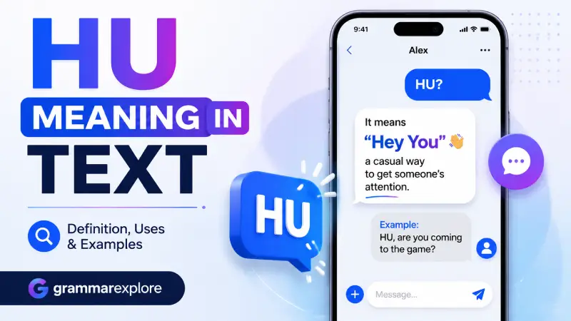 hu meaning in text