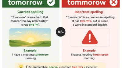 tomorrow vs tommorow