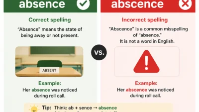 absence vs abscence