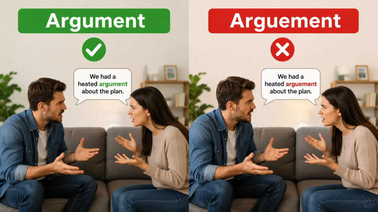 Argument vs Arguement
