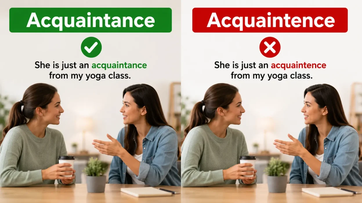 Acquaintance Vs Acquaintence