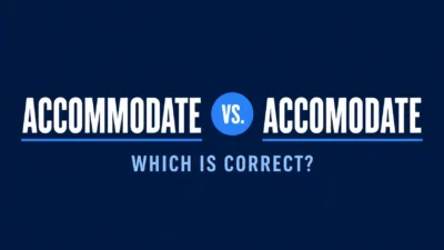 accommodate vs accomodate