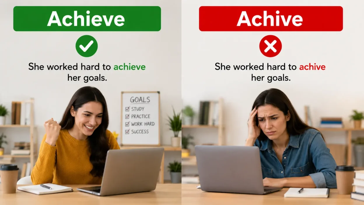 achieve vs achive