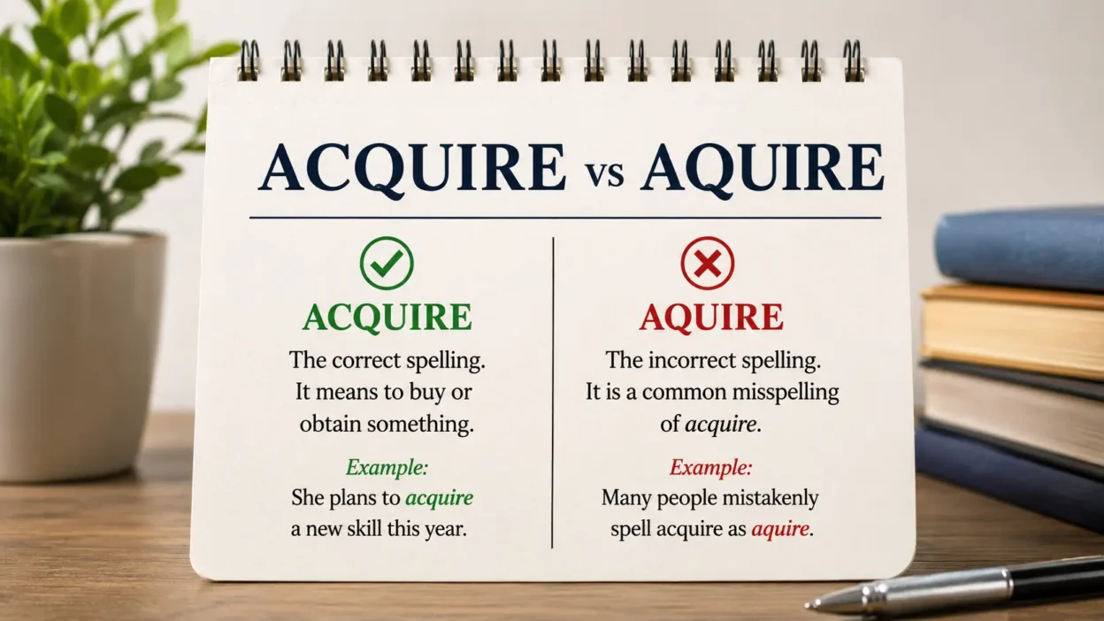 acquire vs aquire