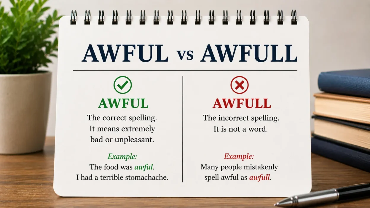 awful vs awfull