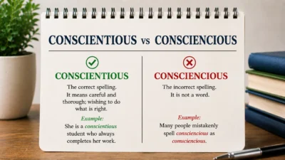 conscientious vs consciencious