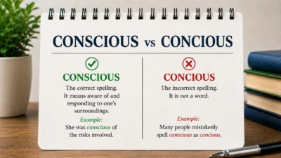 conscious vs concious