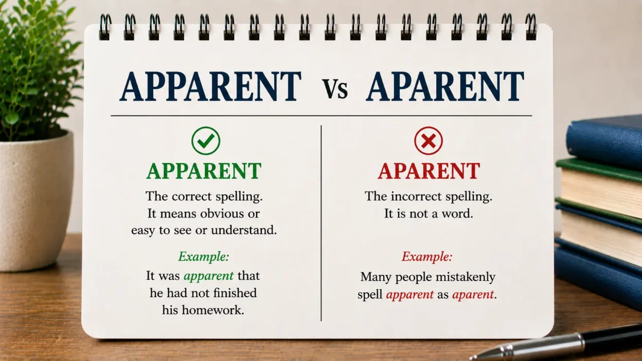 apparent vs aparent