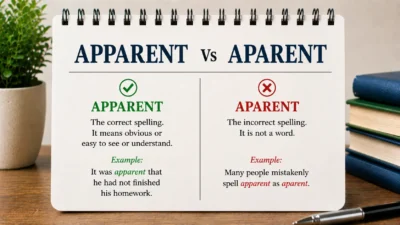 apparent vs aparent