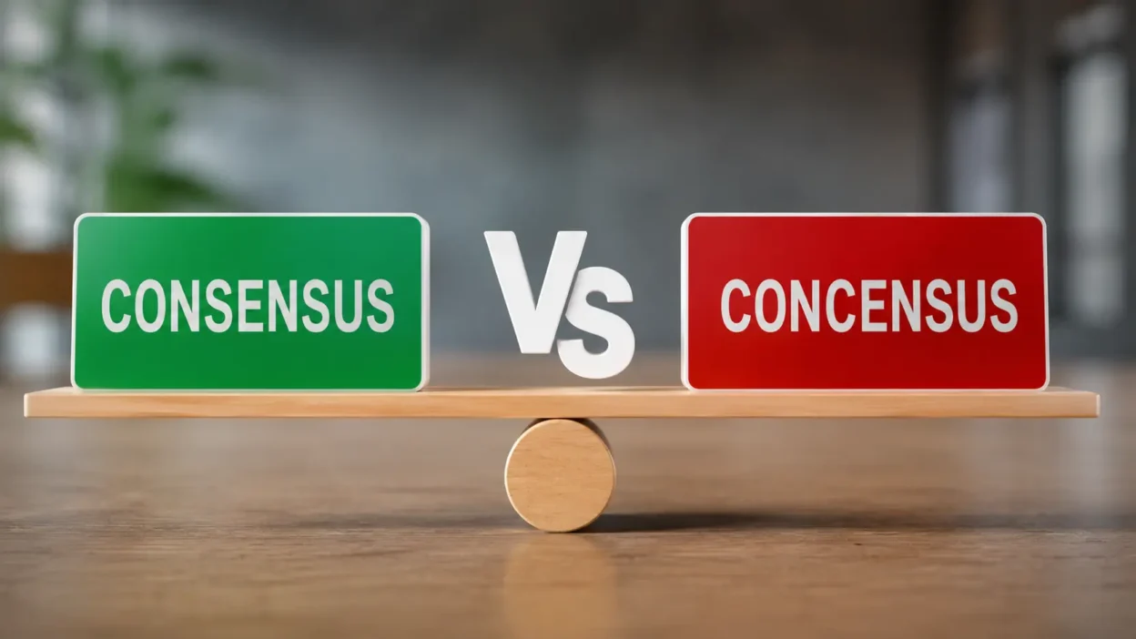 Consensus Vs Concensus