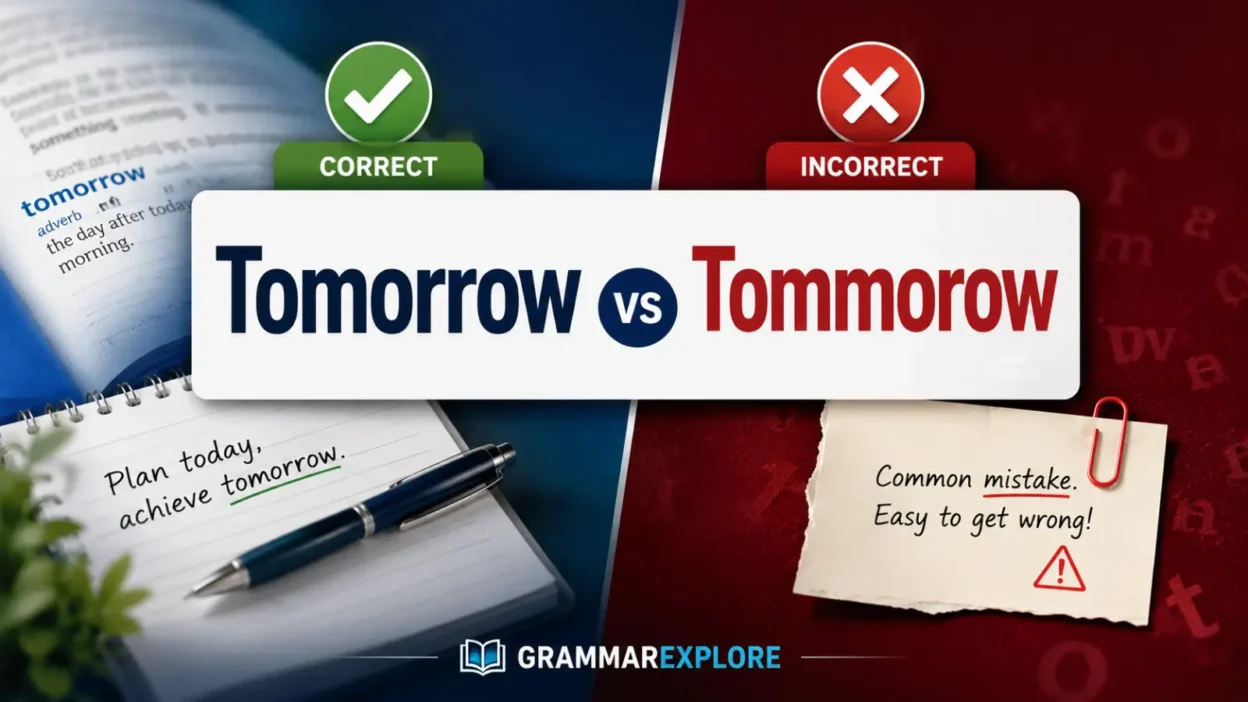 Tomorrow vs Tommorow: Correct Spelling And Easy Examples