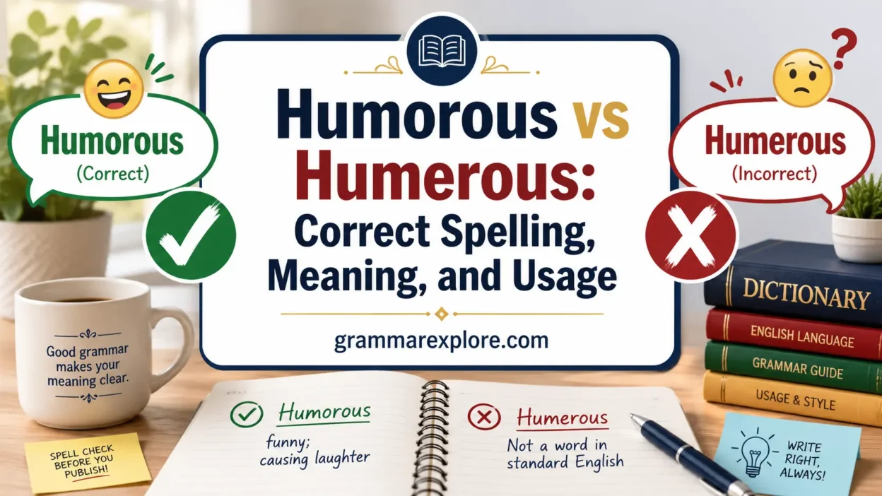 Humorous vs Humerous: Correct Spelling, Meaning, and Usage