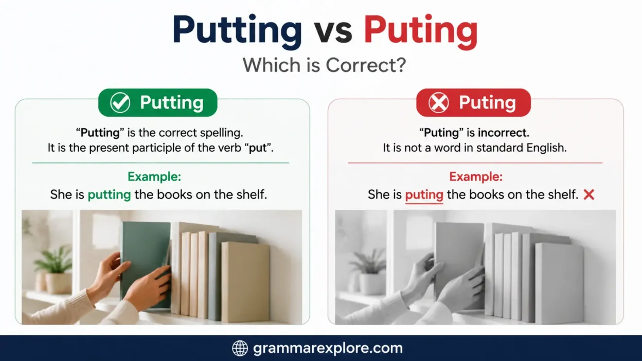 Putting vs Puting: Correct Spelling and Simple Examples