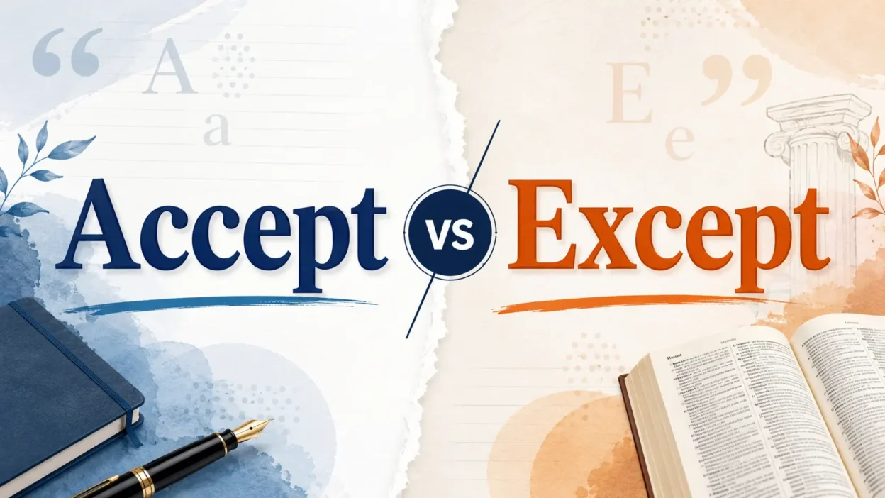 accept vs except