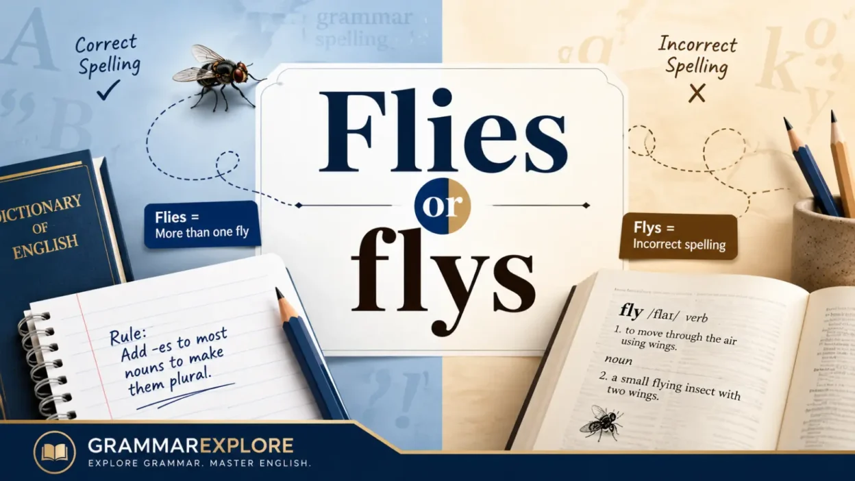 Flies Vs Flys_ Correct Usage, Meaning, And Examples