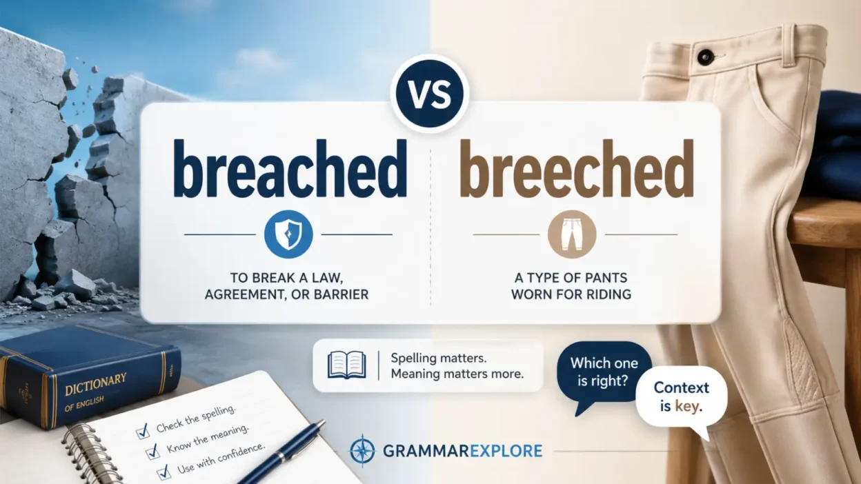 breached vs breeched