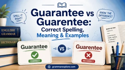 Guarantee vs Guarentee: Correct Spelling, Meaning & Examples