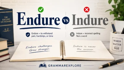 endure vs indure