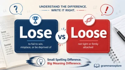 Lose vs Loose: Correct Meaning, Difference, And Examples
