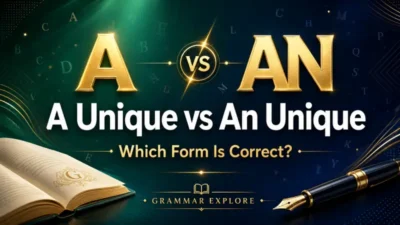 a unique vs an unique