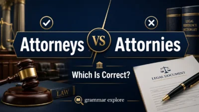 attorneys vs attornies