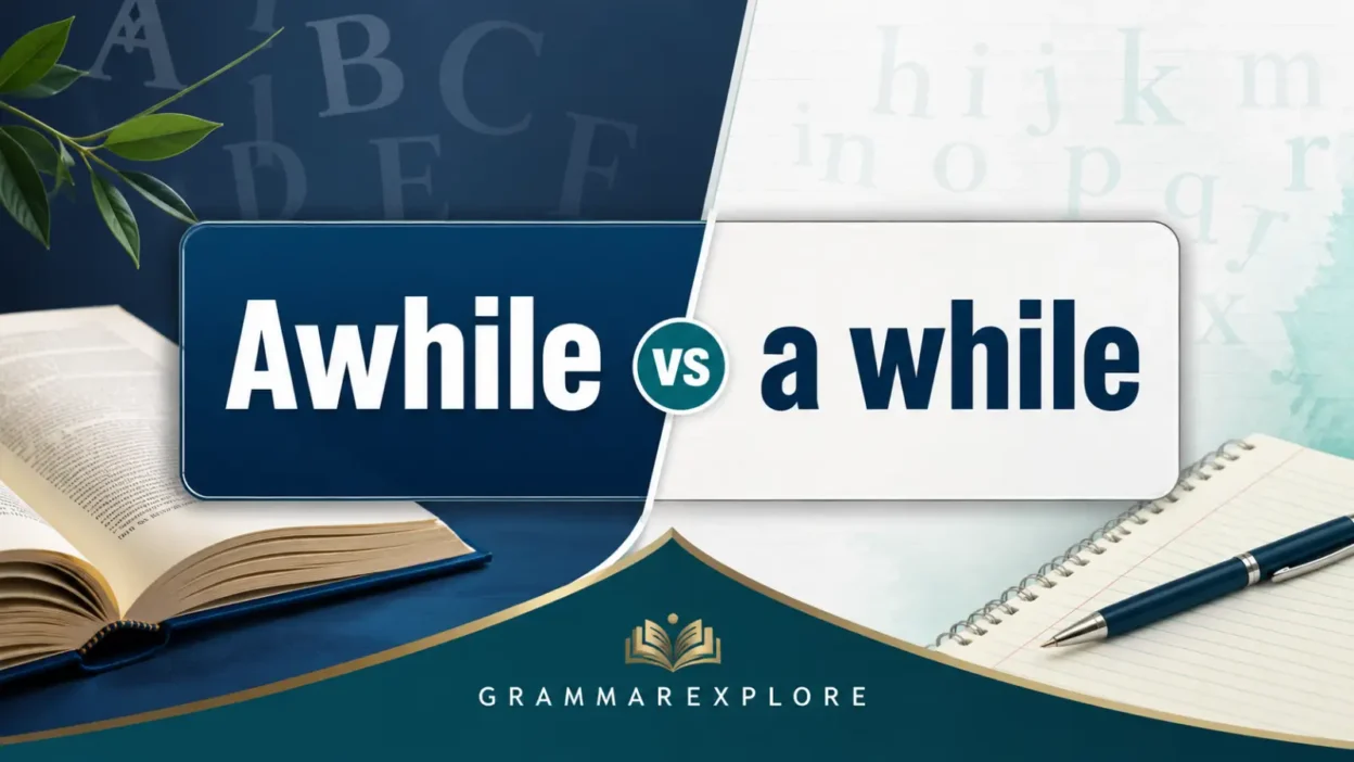 Awhile vs a while