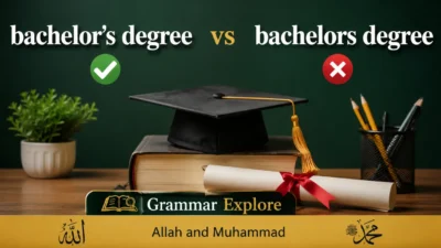 bachelor’s degree vs bachelors degree