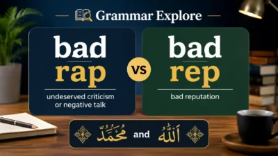 bad rap vs bad rep
