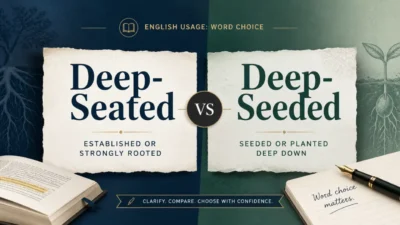 deep-seated vs deep-seeded