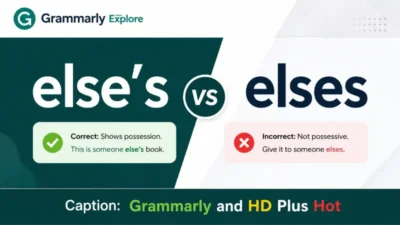 Else’s vs. Elses
