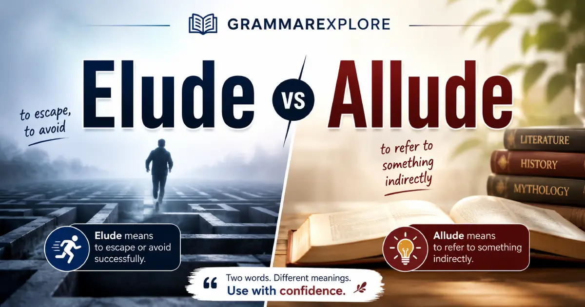 Elude vs Allude: What's the Difference and Which Word Should You Use?