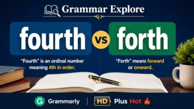 fourth vs forth