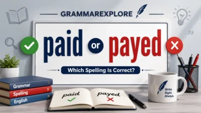 Paid vs Payed