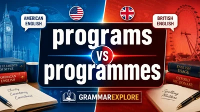 Programs vs Programmes