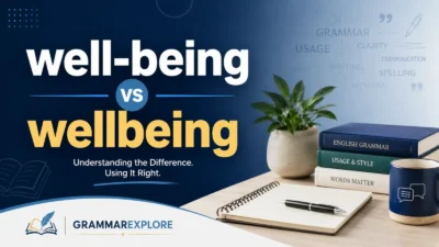 Well-Being vs Wellbeing