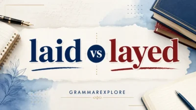 Alt Text: Laid vs Layed comparison showing the correct and incorrect spelling in English