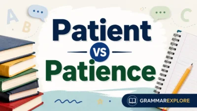 patient vs patience
