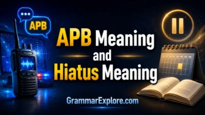 apb meaning and hiatus meaning