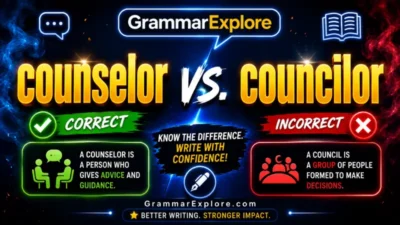 counselor vs councilor