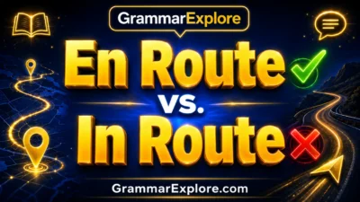 en route vs in route