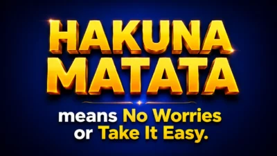hakuna matata meaning in english