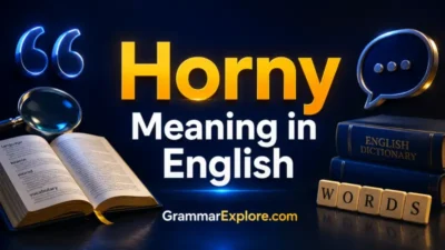 horny meaning in english
